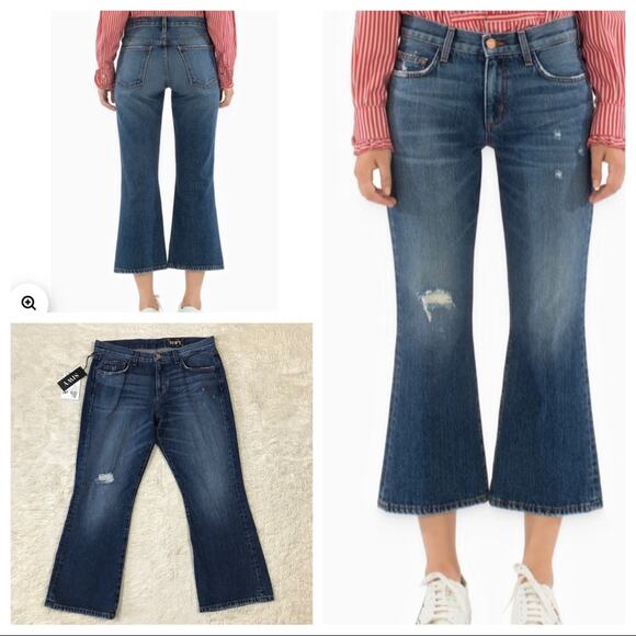 New Siwy Jean Sarah Jane Crop Flare in Day In Paradise Denim NWT - Picture 1 of 9